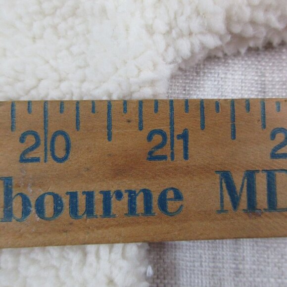 Vineyard Vines Sweater Womens Small Beige Sherpa Fleece Turtleneck Ribbed Hem - Picture 9 of 9